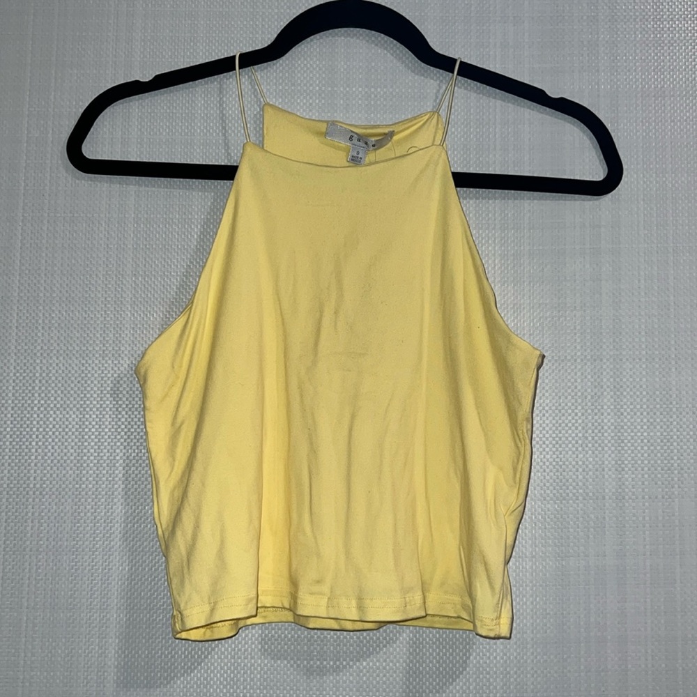 Yellow Crop Top Size Small